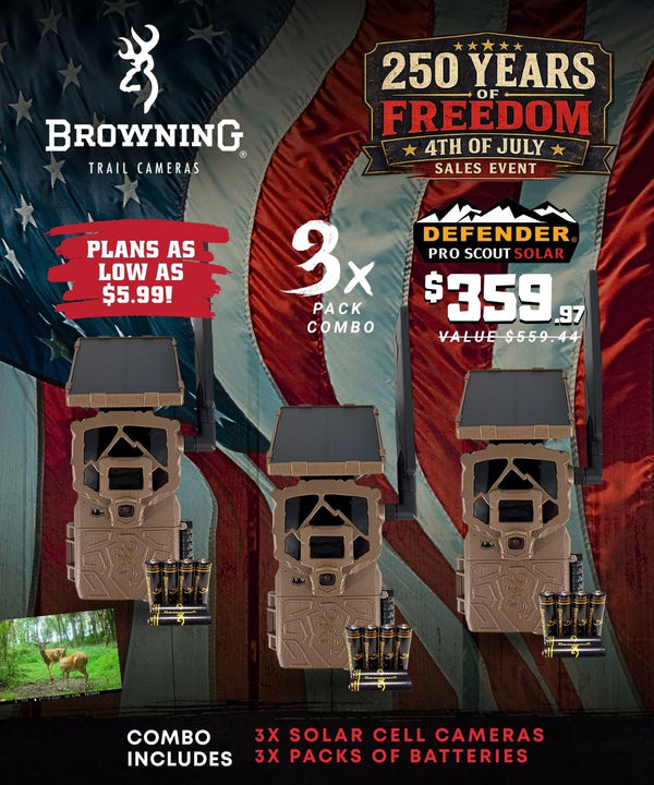 Defender Pro Scout Max HD Solar - Brown (3 Pack Combo)