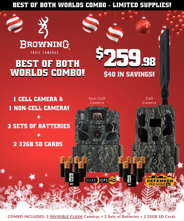 Best of Both Worlds Combo – One Cellular Camera and One Non-Cellular Camera Combo!