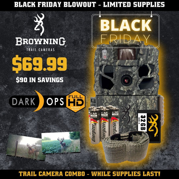 Black Friday Blowout COMBO SPECIAL - Browning Dark Ops Full HDR 30MP Trail Camera Combo