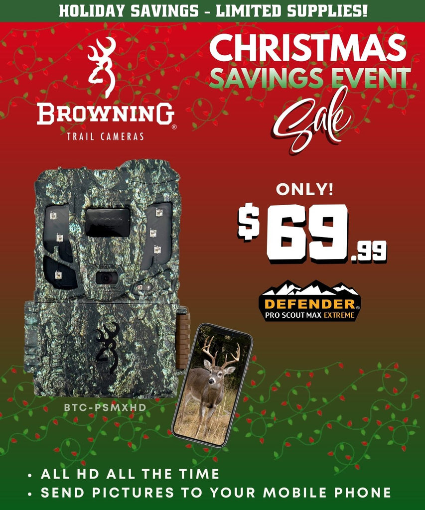 Holiday Savings Trail Camera Event - Defender Pro Scout Max Extreme HD