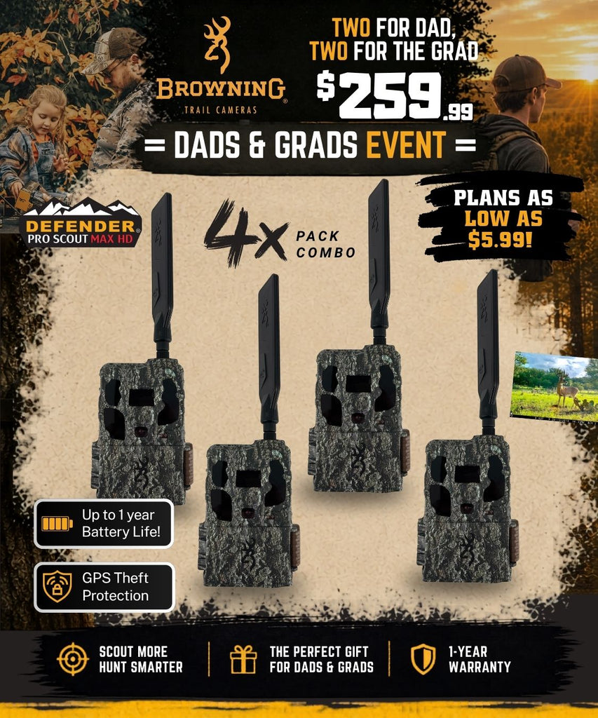 Dads and Grads Sales Event 4-Pack Combo Defender Pro Scout Max HD