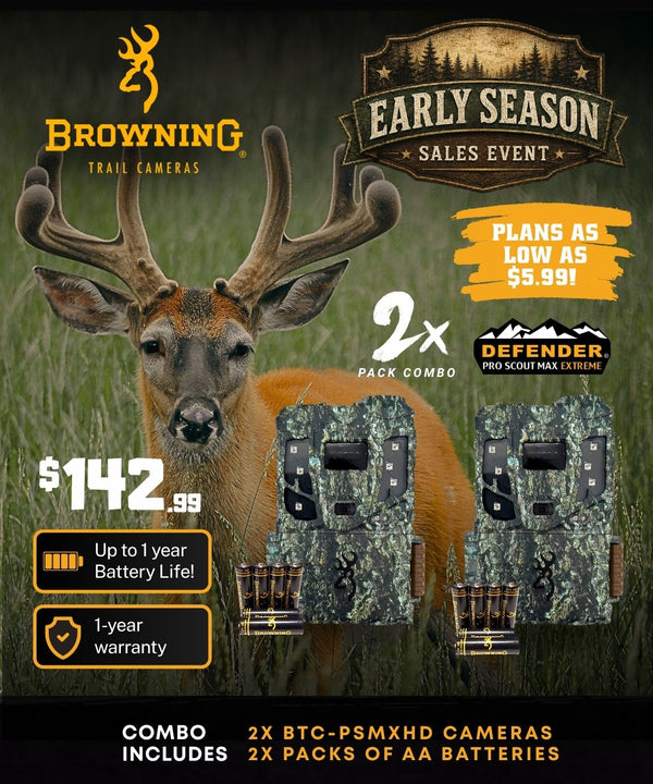 Early Season Cell Cam 2-Pack Combo - Defender Pro Scout Max Extreme HD