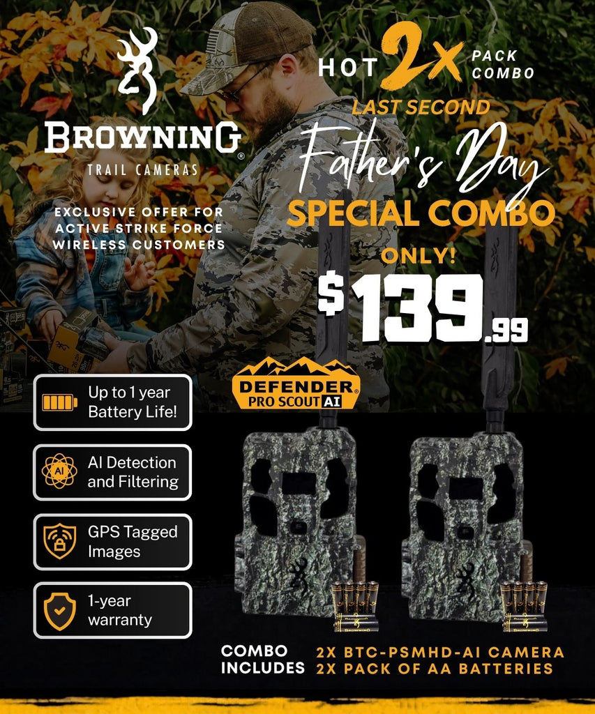 Defender Pro Scout Max HD AI 2-Pack Combo Exclusive Offer for Active Strike Force Wireless Customers