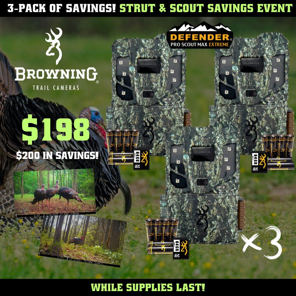 3-Pack Strut & Scout Savings Event - Defender Pro Scout Max Extreme 3-Pack Combo