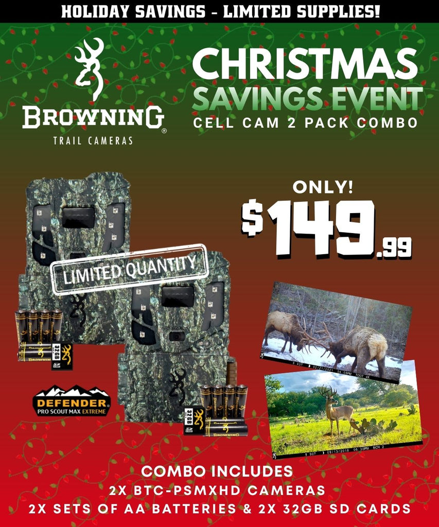 Holiday Savings Cell Cam 2 Pack Combo - Defender Pro Scout Max Extreme HD 2-Pack Combo