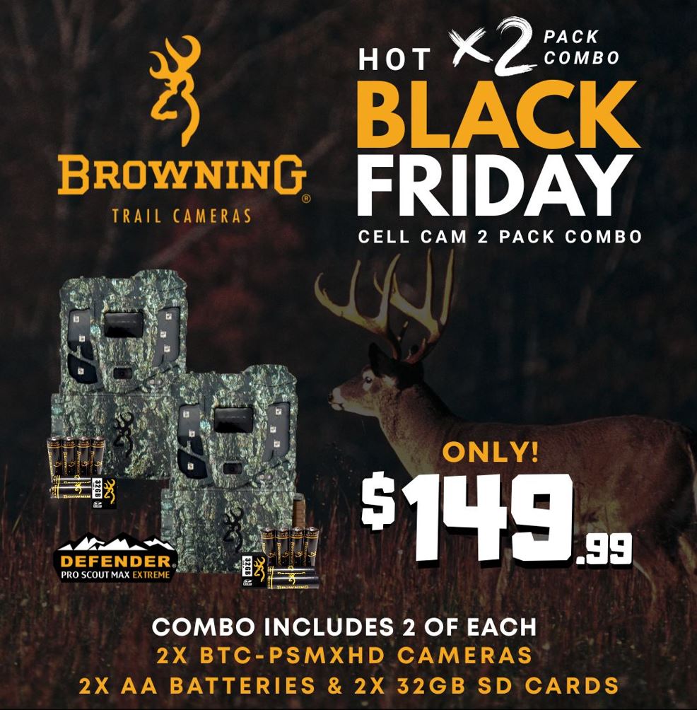 Hot Black Friday Cell Cam 2 Pack Combo - Defender Pro Scout Max Extreme 2-Pack Combo