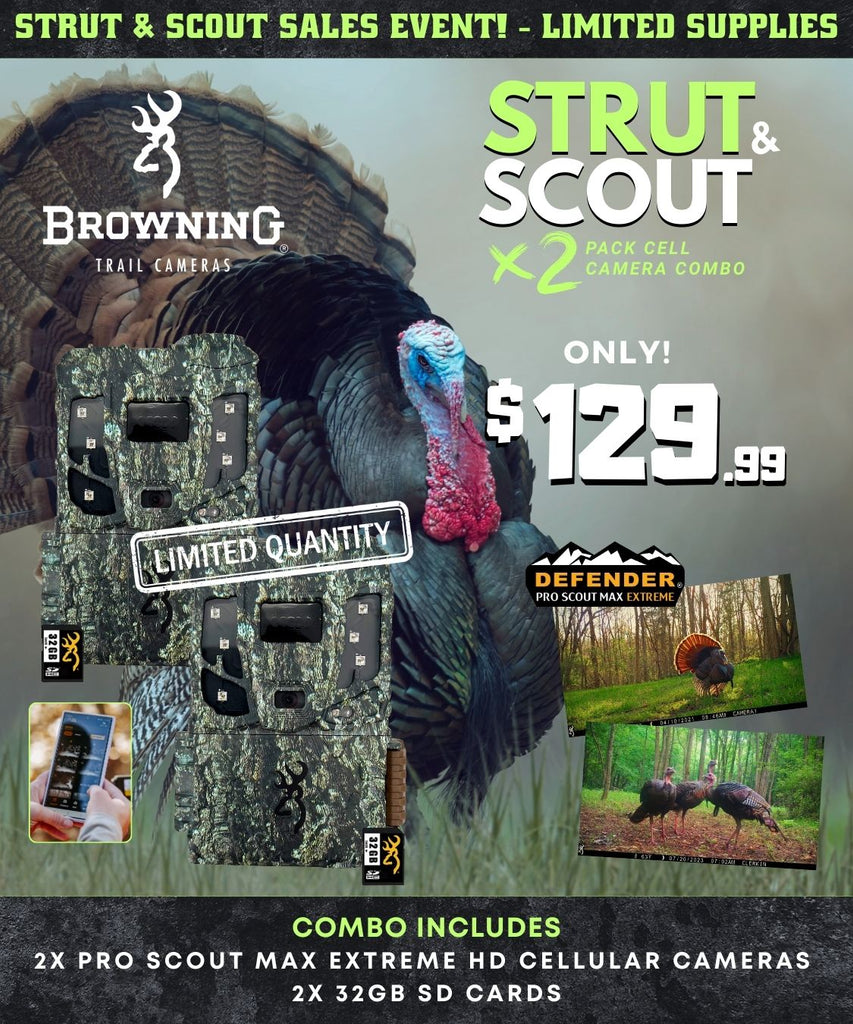 Strut & Scout Cell Cam 2-Pack Combo - Defender Pro Scout Max Extreme HD