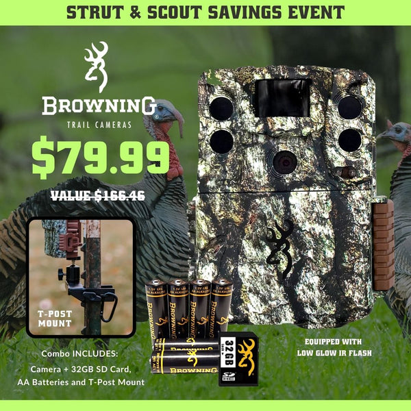 Strut & Scout Savings Event - Command Ops 4E20 Combo w/ T-Post Mount, Batteries and 32 GB SD Card