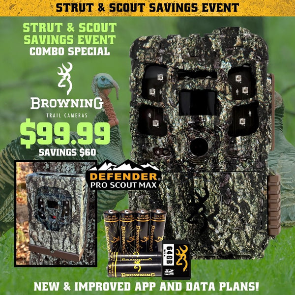 Strut & Scout Savings Event COMBO SPECIAL - Pro Scout Max Combo w/ Security Box, Batteries and SD Card